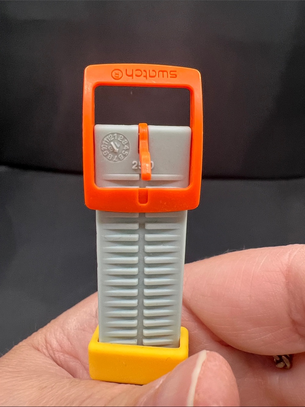 Swatch Mint Strap with Orange Case Analog Silicone Watch - Picture 8 of 8